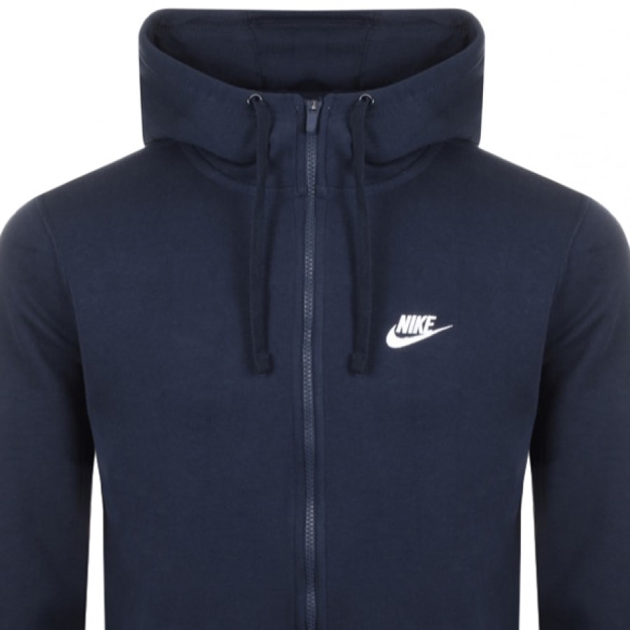 Alternative Image for ProductNike Full Zip Club Hoodie Navy2